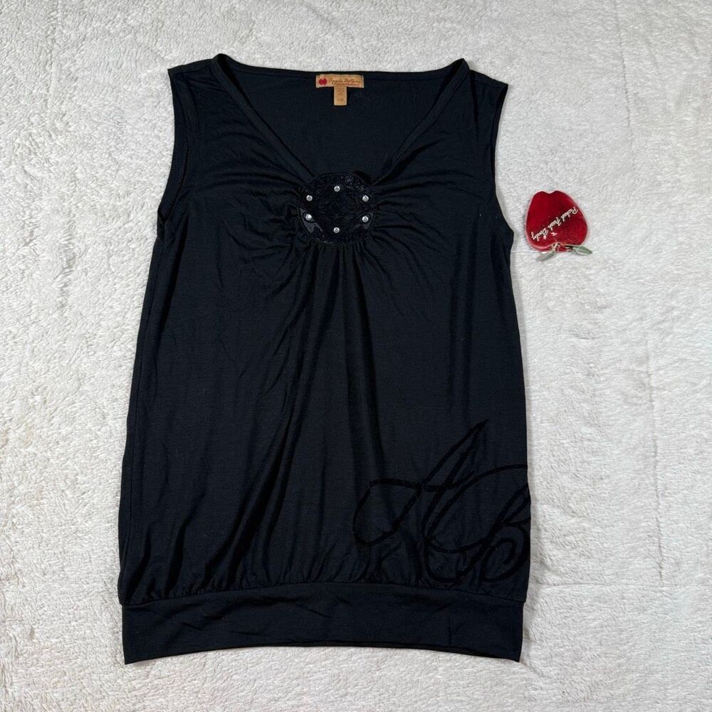NWT Apple Bottoms Studded Sleeveless Top Y2K McBling Tank Shirt